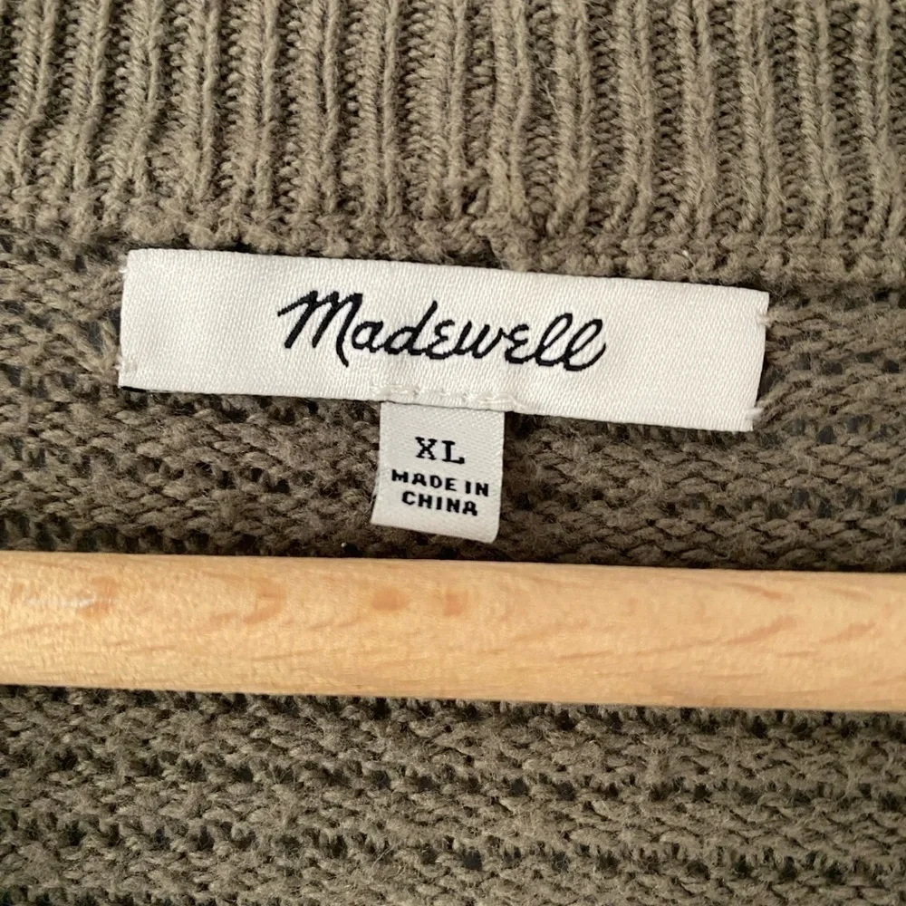 Madewell Seabank Cardigan Open Front Sweater, Size XL, Dolman Sleeve Sweater